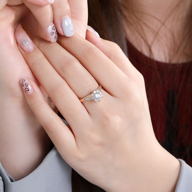 優雅復古風格時尚潮流閉口戒指戒指顯白搭配新年禮物-細節圖2