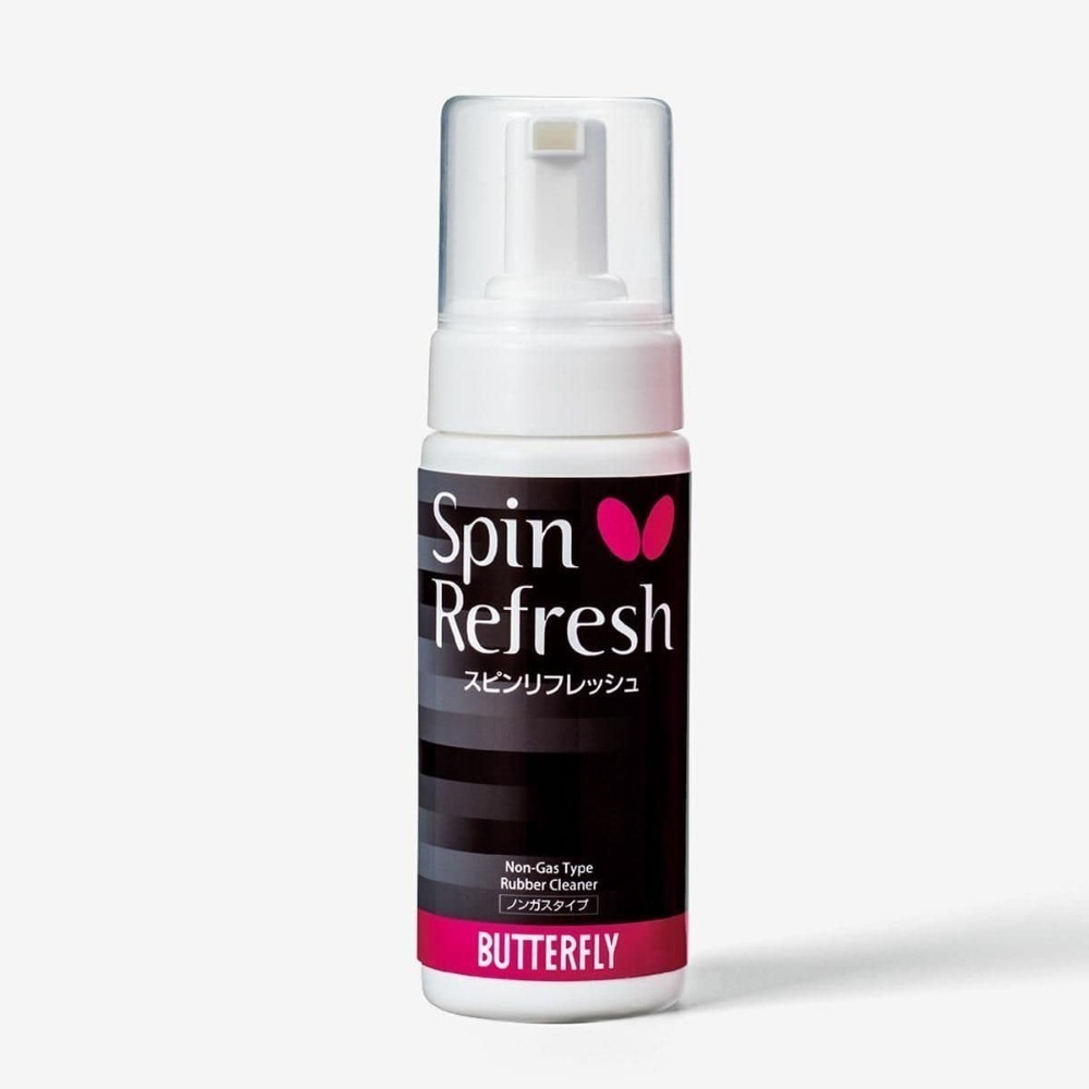 『簡單桌球』現貨 Butterfly 蝴蝶Spin Refresh桌球膠皮泡沫式清潔劑  日本製  150ml-規格圖4