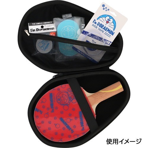 『簡單桌球』現貨 THE WORLD CONNECT 世界相連 TWC 我是胖虎/哆啦美 半硬殼拍套-細節圖5