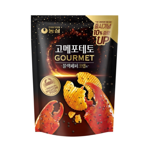 熱賣韓國零食 農心 新口味 黑胡椒香蟹/頂級黑松露蜂蜜芥末洋芋片 韓國零食餅乾
