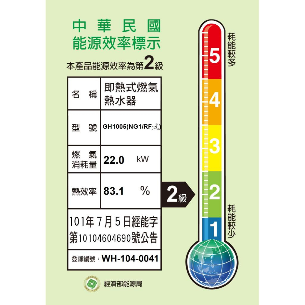 ☆水電材料王☆ 公司貨 附發票原廠保固 櫻花 屋外型 瓦斯熱水器 GH1005 GH-1005 10公升-細節圖4