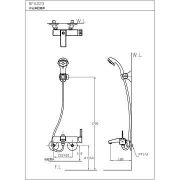 ☆水電材料王☆ HCG 和成 龍頭沐浴無鉛龍頭 BF6223 原廠公司貨 原廠保固-細節圖2