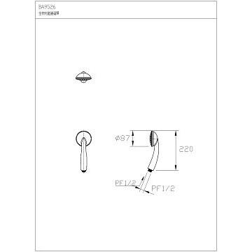 ☆水電材料王☆ HCG 和成 龍頭生物光能蓮蓬頭 BA9526NTR 原廠公司貨 原廠保固-細節圖2