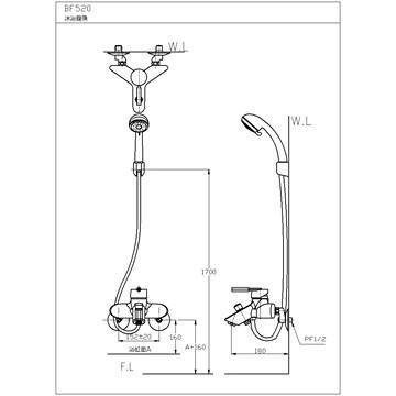 ☆水電材料王☆ HCG 和成 龍頭生物能科技沐浴龍頭 BF520T 原廠公司貨 原廠保固-細節圖2