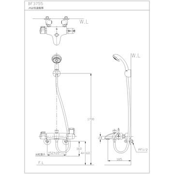 ☆水電材料王☆ HCG 和成 龍頭生物能科技恆溫沐浴龍頭 BF3755T 原廠公司貨 原廠保固-細節圖2