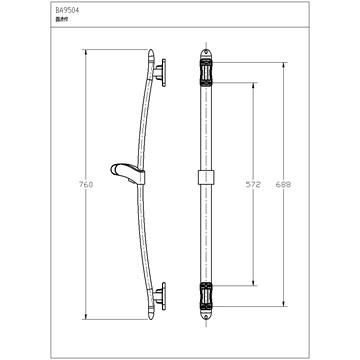 ☆水電材料王☆ HCG 和成 龍頭圓滑桿 BA9504N 原廠公司貨 原廠保固-細節圖2