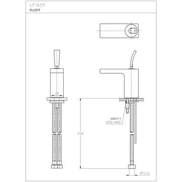 ☆水電材料王☆ HCG 和成 龍頭臉盆龍頭 LF3129E 原廠公司貨 原廠保固-細節圖2