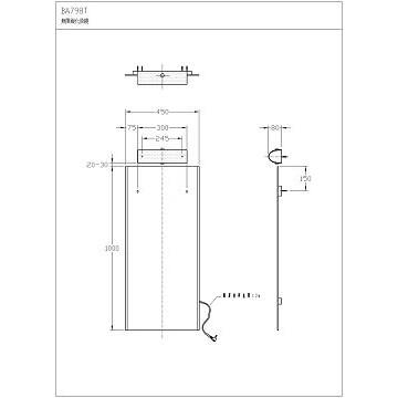☆水電材料王☆ HCG 和成 化妝鏡無障礙化妝鏡 BA798T 原廠公司貨 原廠保固-細節圖2