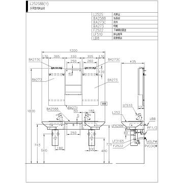 ☆水電材料王☆~ 臉盆多用型洗臉盆組 L252NS8B(Y)-510E-細節圖2