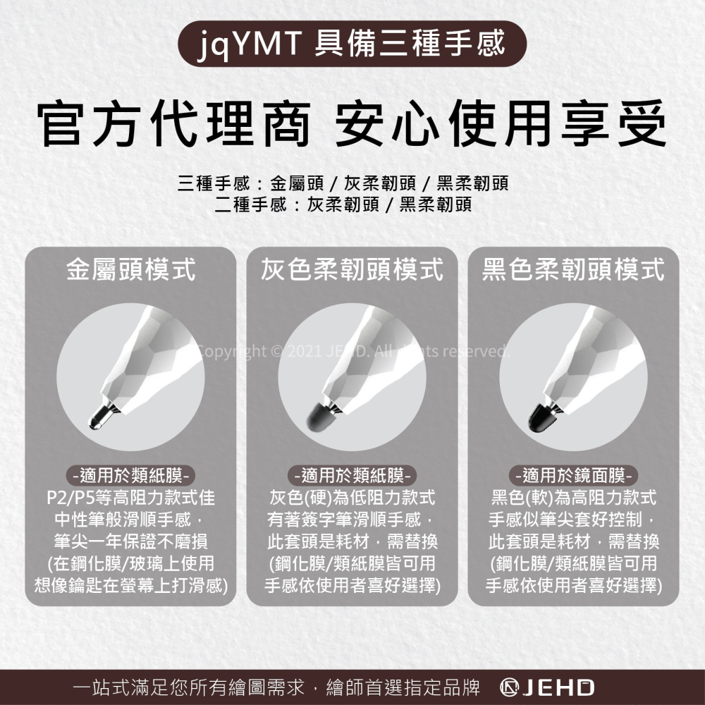 【JQYMT】優化筆尖 類紙膜 鋼化膜 類紙膜 專用 適用 筆尖 APPLEPENCIL替換筆尖 JEHD 不磨損-細節圖3