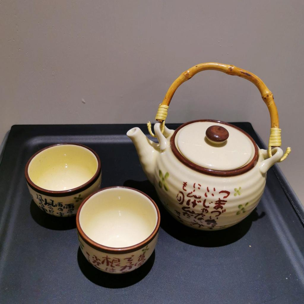 全新 日式陶瓷茶壺杯組 陶瓷壺 咖啡杯組 下午茶具 家用杯子 茶具套裝 日式手繪 提樑壺 功夫茶 喬遷 入厝 新婚 賀禮-細節圖2