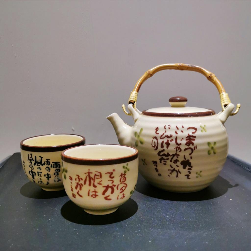 全新 日式陶瓷茶壺杯組 陶瓷壺 咖啡杯組 下午茶具 家用杯子 茶具套裝 日式手繪 提樑壺 功夫茶 喬遷 入厝 新婚 賀禮-細節圖4