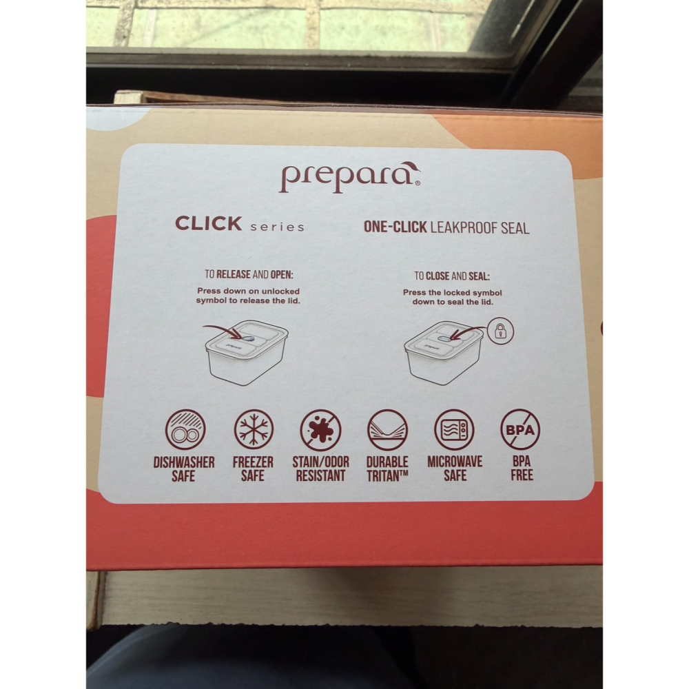 Prepara Click系列保鮮盒 [3號] 1000ml 與 4號（1500ml）保鮮盒 丫虎保鮮盒 2入組-細節圖2