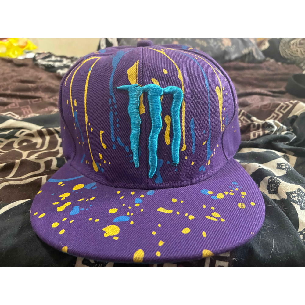 Monster鬼爪紫色平沿棒球帽-細節圖2