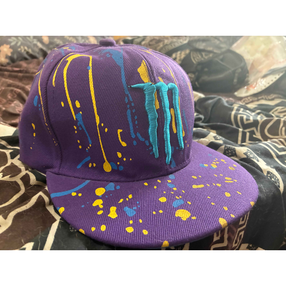 Monster鬼爪紫色平沿棒球帽-細節圖3