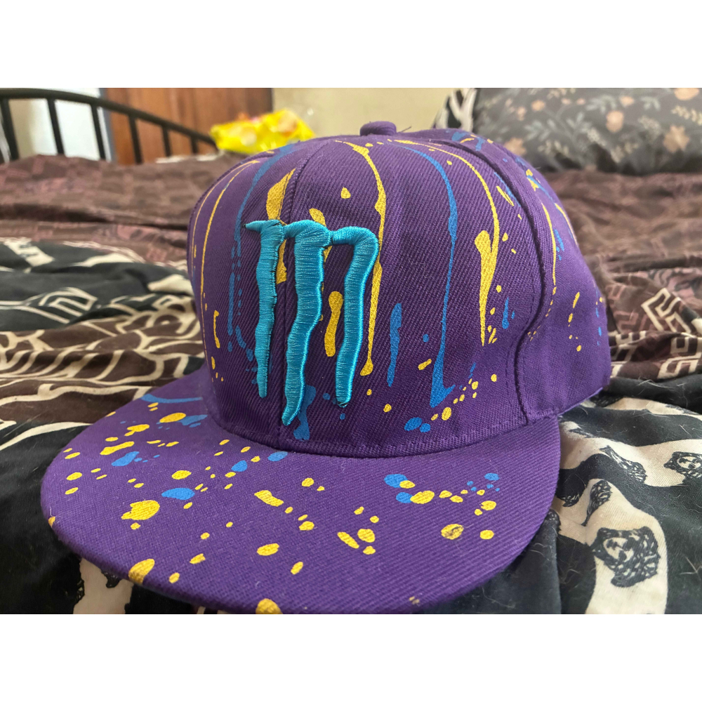 Monster鬼爪紫色平沿棒球帽-細節圖4