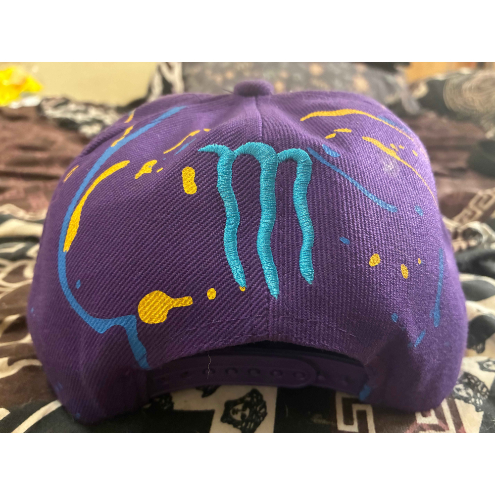 Monster鬼爪紫色平沿棒球帽-細節圖5