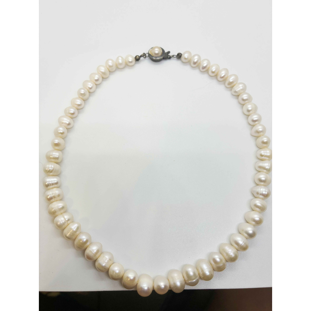 純天然珍珠項鍊白色高貴典雅大方-細節圖2