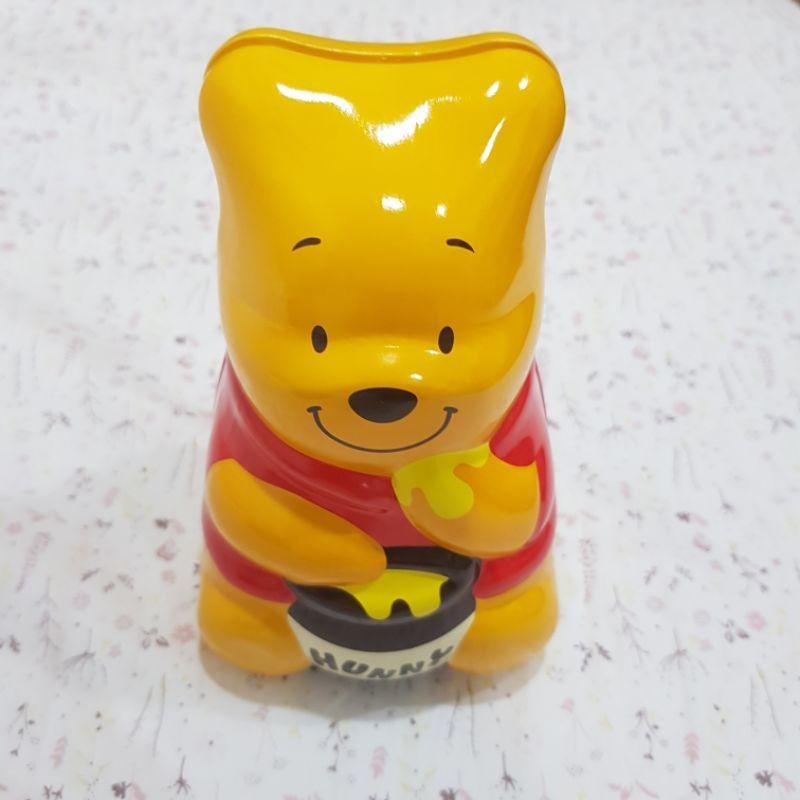 日本迪士尼樂園小熊維尼立體糖果罐內無糖果15cm-細節圖5