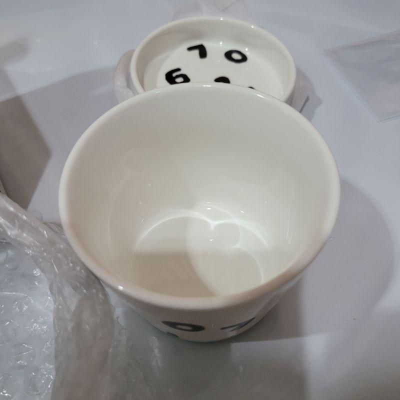 Sou·sou 陶瓷迷你數字杯碟組全新但有盒損-細節圖2