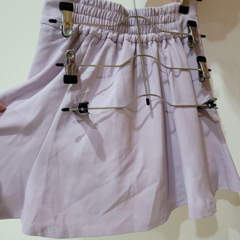 全新薰衣草紫Majestic legon 褲裙有伸縮帶A字型可修飾身形顯腿瘦-細節圖2