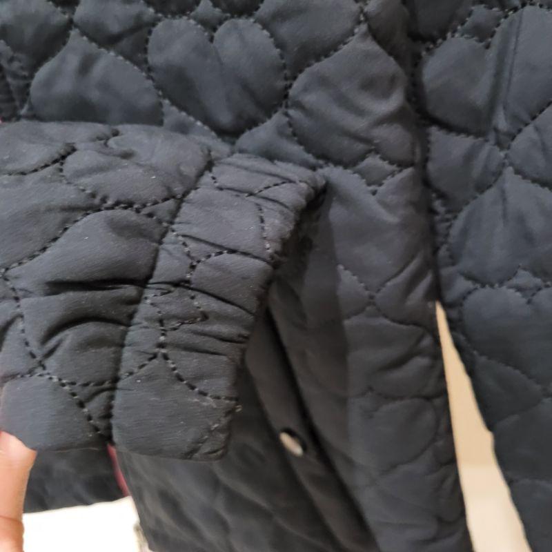 95新Felix Buhler黑色M號愛心內裡桃紅有內抽繩修腰防風外套-細節圖5