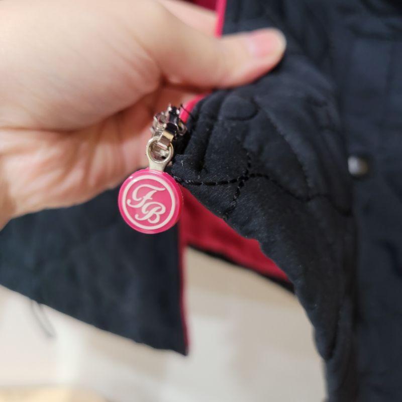 95新Felix Buhler黑色M號愛心內裡桃紅有內抽繩修腰防風外套-細節圖6