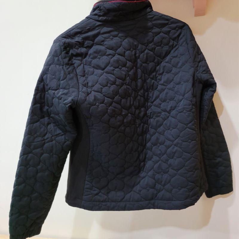 95新Felix Buhler黑色M號愛心內裡桃紅有內抽繩修腰防風外套-細節圖7