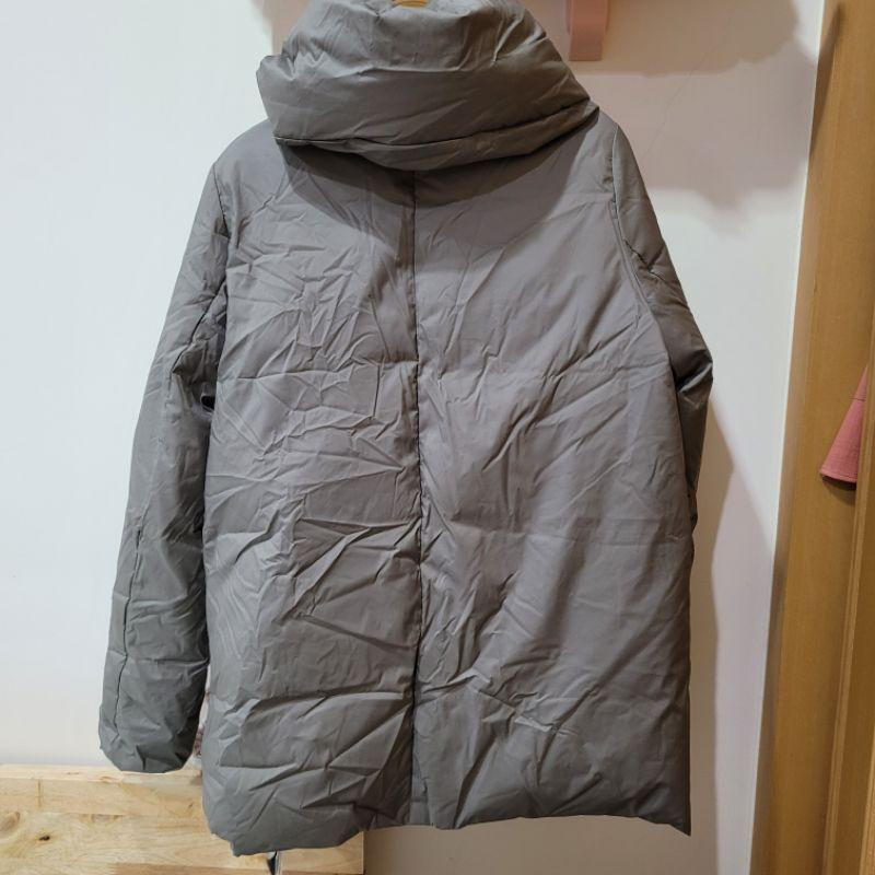 全新吊牌未拆WKMK Michel klein Paris 40號 L號 灰咖色中版羽絨外套-細節圖6