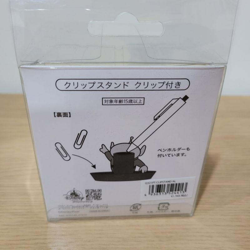 全新日本迪士尼商店三眼怪迴紋針立筆組與紙膠帶牆壁掛筆座一起帶走-細節圖8