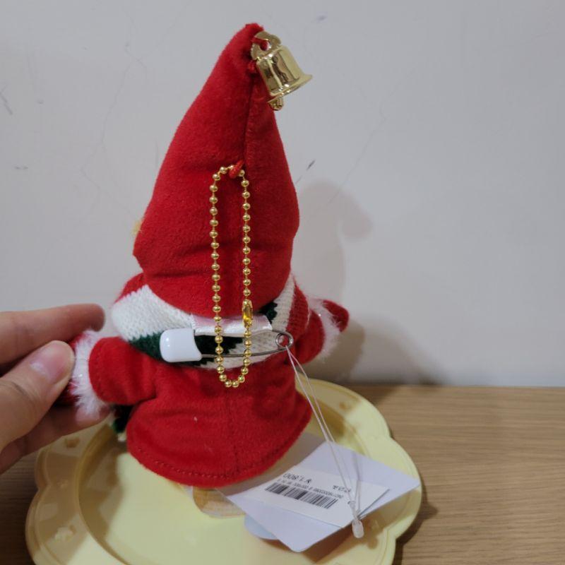 全新2021年日本迪士尼樂園絕版聖誕小精靈維尼吊飾-細節圖2