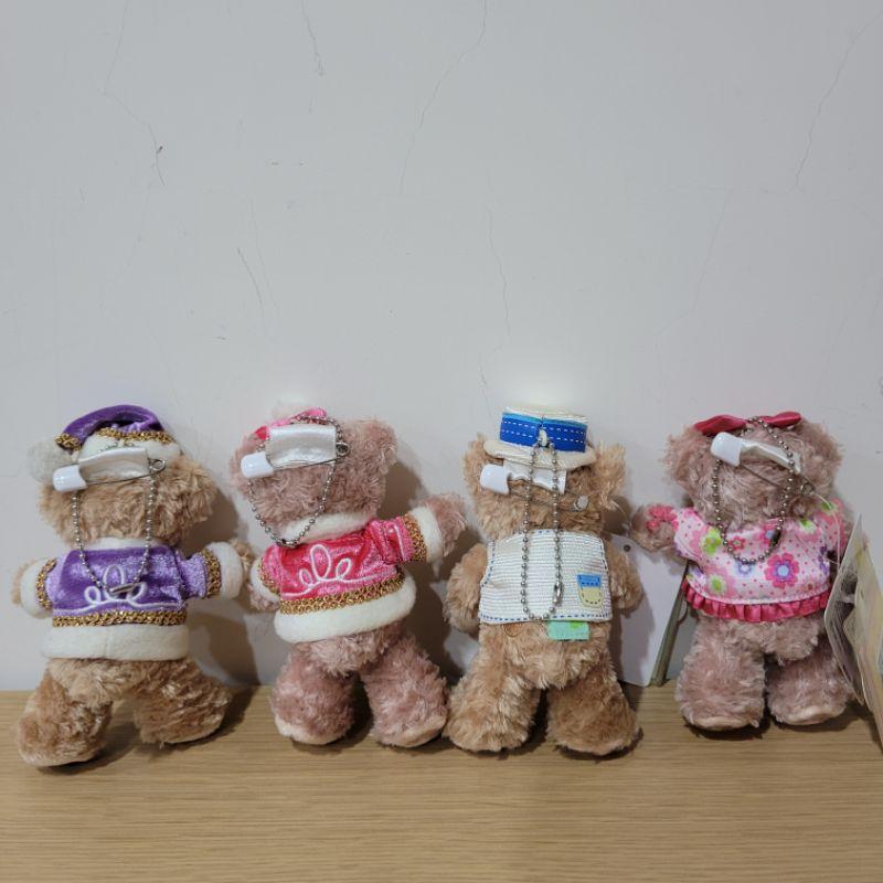 東京迪士尼樂園達菲與雪莉玫2014春季與冬季站姿吊飾四隻一組-細節圖2