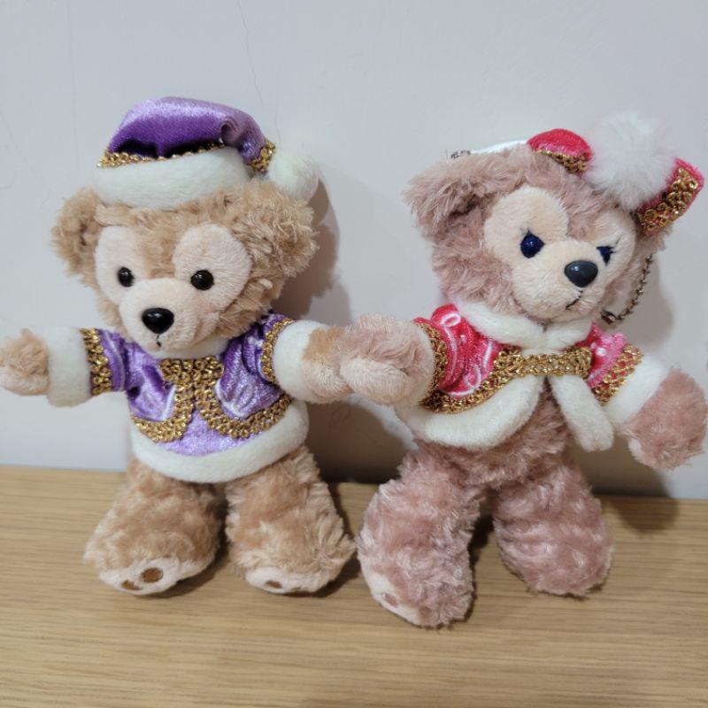 東京迪士尼樂園達菲與雪莉玫2014春季與冬季站姿吊飾四隻一組-細節圖3