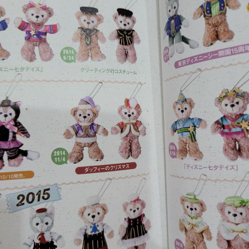 東京迪士尼樂園達菲與雪莉玫2014春季與冬季站姿吊飾四隻一組-細節圖4