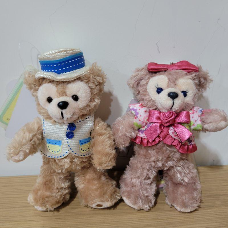 東京迪士尼樂園達菲與雪莉玫2014春季與冬季站姿吊飾四隻一組-細節圖5