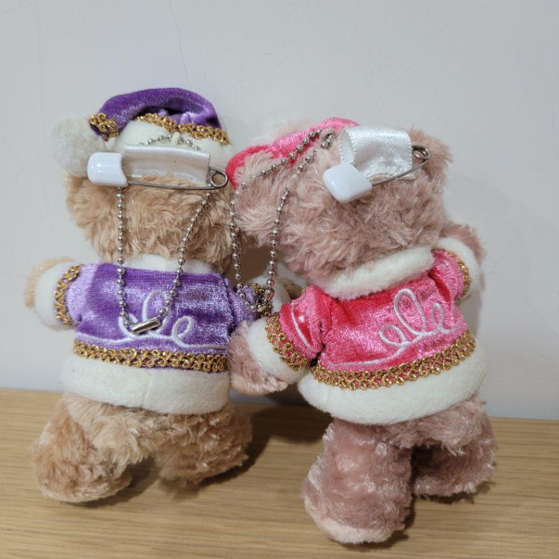 東京迪士尼樂園達菲與雪莉玫2014春季與冬季站姿吊飾四隻一組-細節圖6