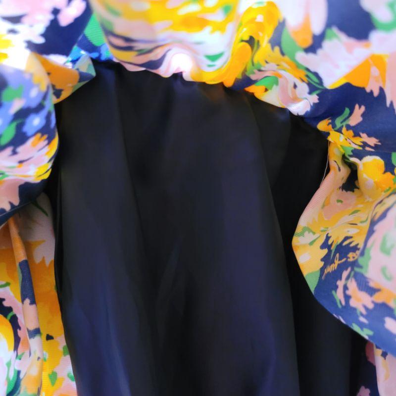 99新日本專櫃Honey bunch M號日本製無袖洋裝花夏日風情連身裙-細節圖6