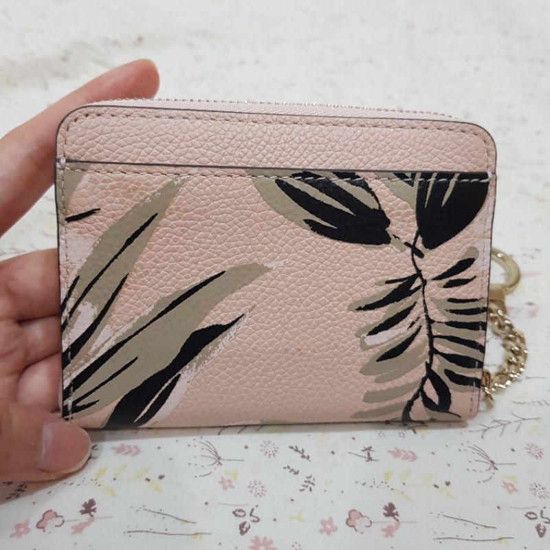 95新Kate spade New York粉色色 花卉 零錢包 短夾-細節圖6
