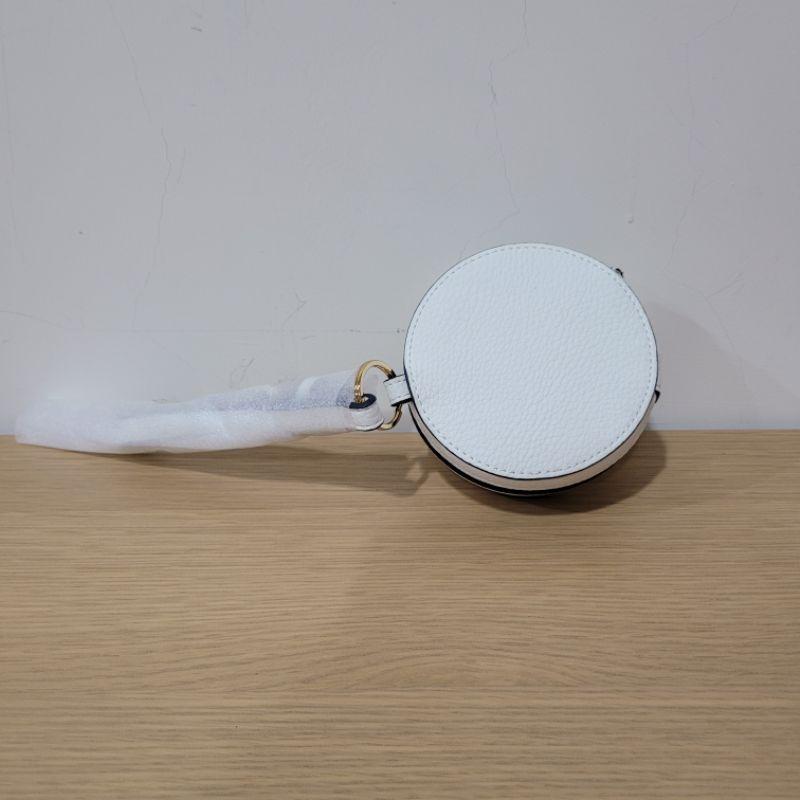 全新Samantha Thavasa × Fred Segal 吊飾包 真皮運動風圓型圓餅-細節圖5