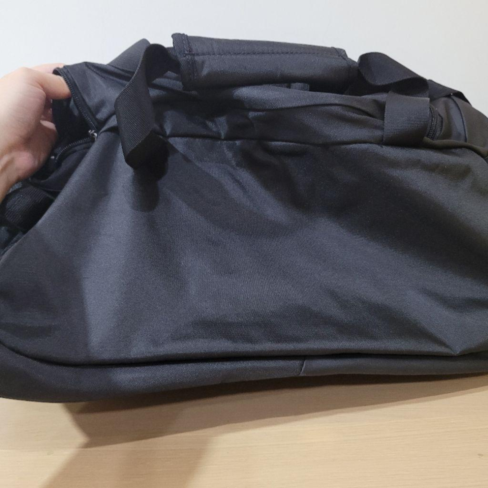 95新UA under armour黑色可放運動球鞋袋子手提肩背包旅行袋-細節圖5