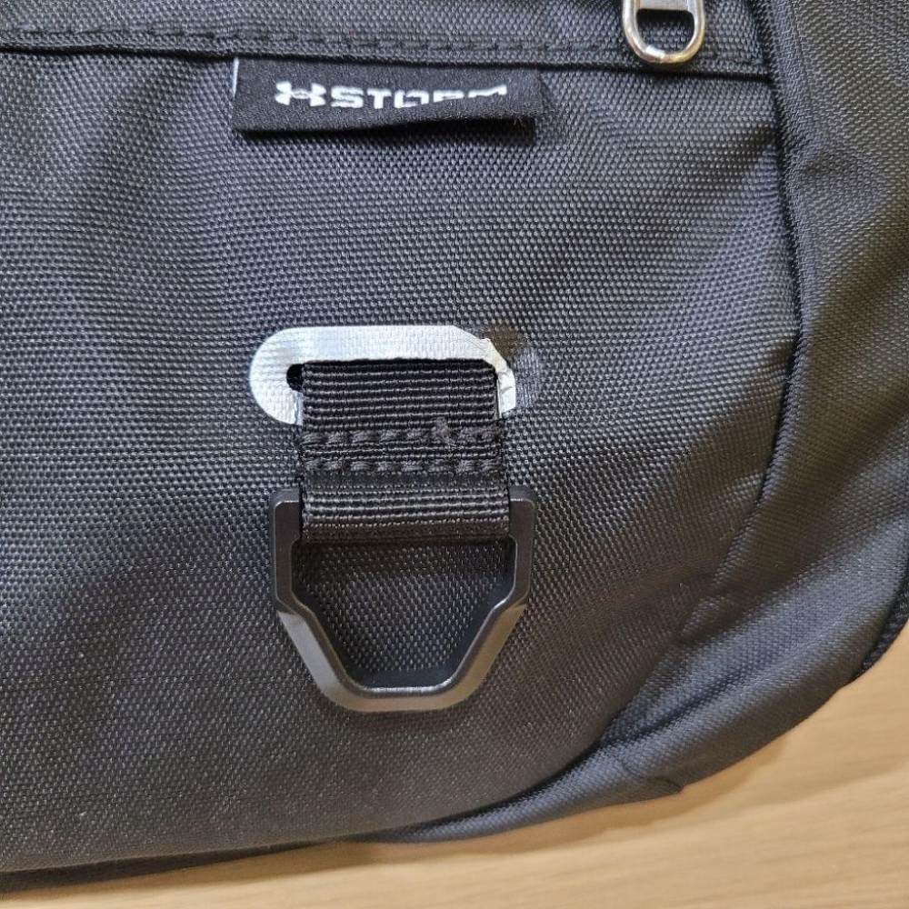 95新UA under armour黑色可放運動球鞋袋子手提肩背包旅行袋-細節圖9