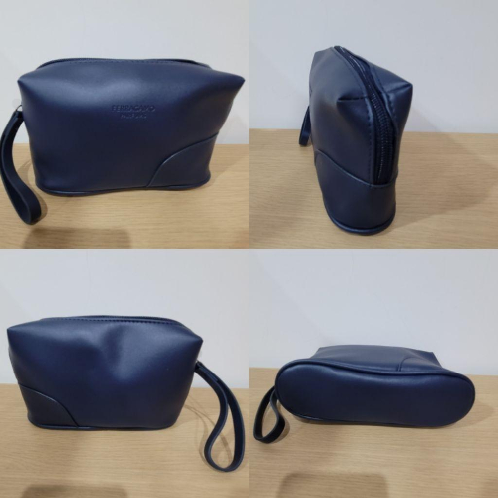 全新土耳其航空商務艙ferragamo parfums聯名旅行組過夜包盥洗包化妝包手提包與長榮furla聯名過夜包-細節圖4