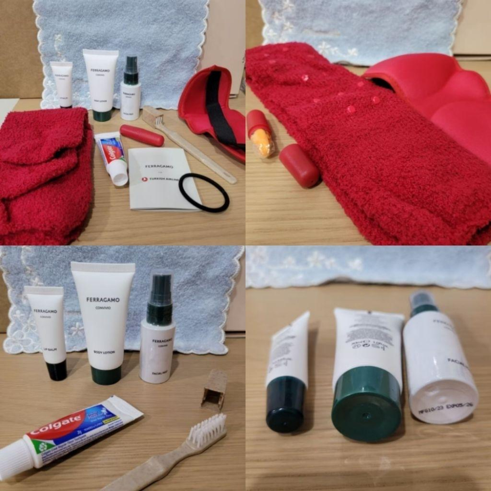 全新土耳其航空商務艙ferragamo parfums聯名旅行組過夜包盥洗包化妝包手提包與長榮furla聯名過夜包-細節圖5