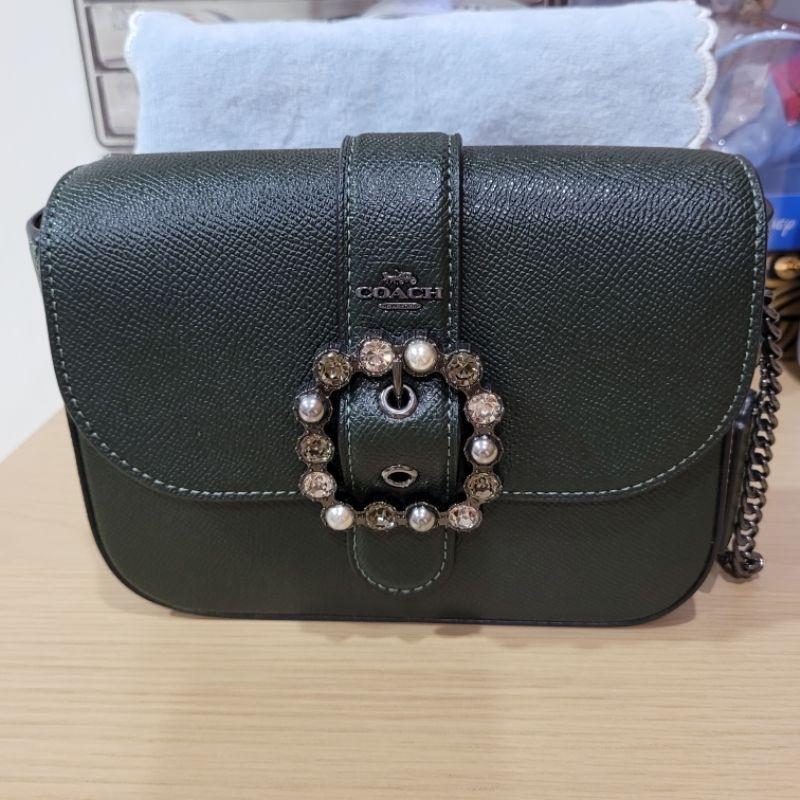 全新Coach綠色小方與立體造型蘋果斜背包包側背包-細節圖2