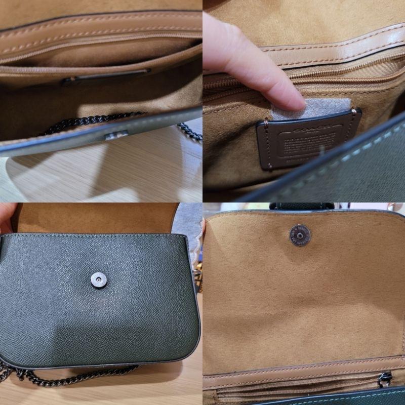 全新Coach綠色小方與立體造型蘋果斜背包包側背包-細節圖4