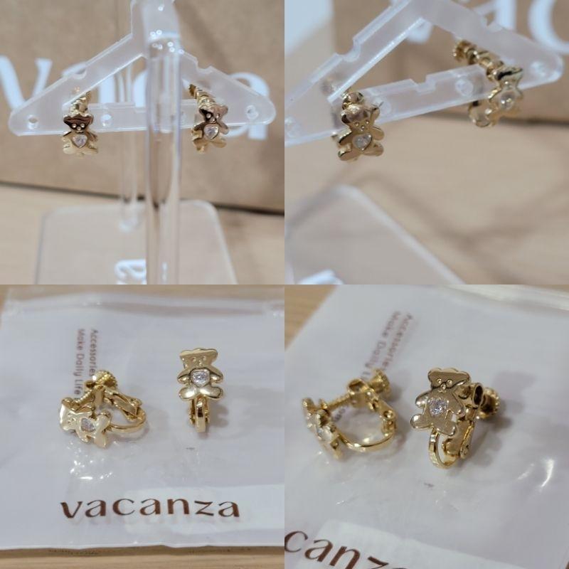 全新Vacanza合金螺旋式夾式耳夾耳環-細節圖4