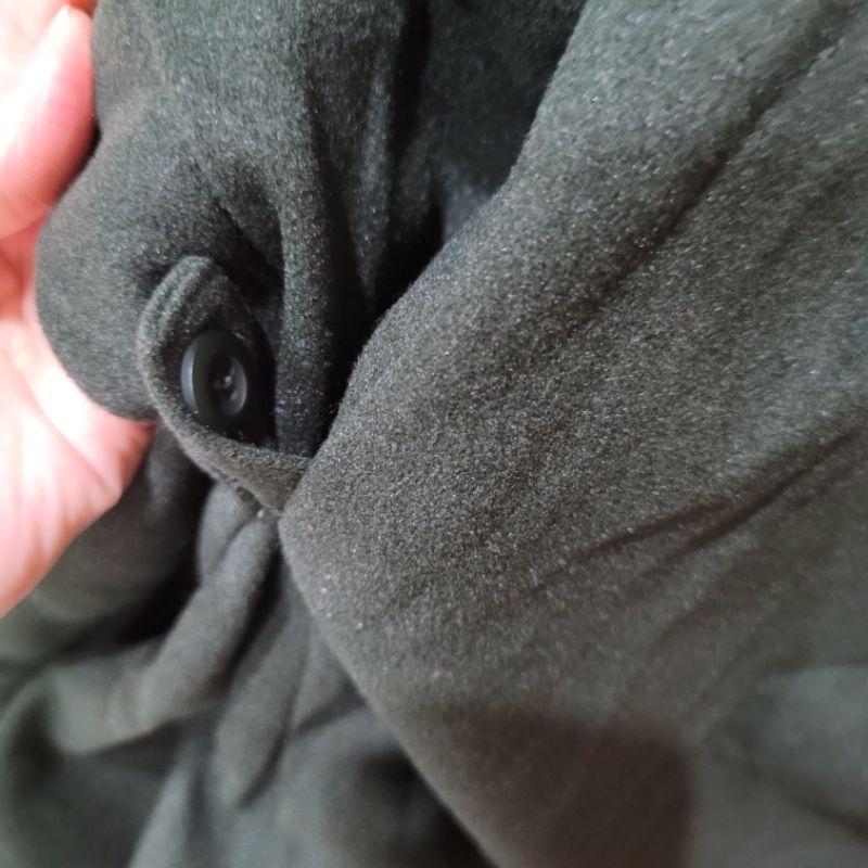 全新Olive des olive 墨綠色A line中長版大衣SML都可穿-細節圖6