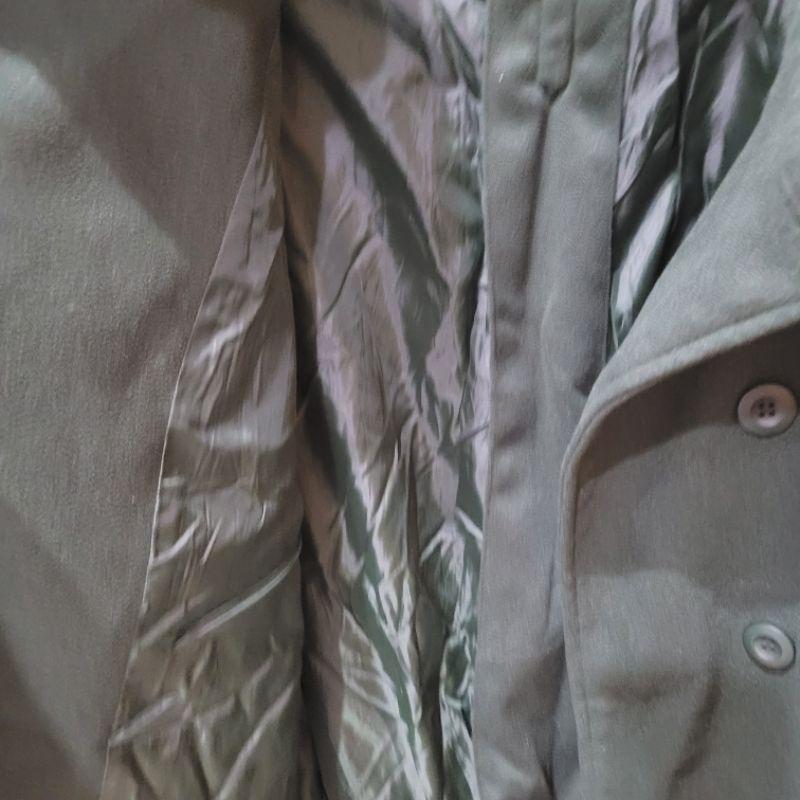 全新Olive des olive 墨綠色A line中長版大衣SML都可穿-細節圖8