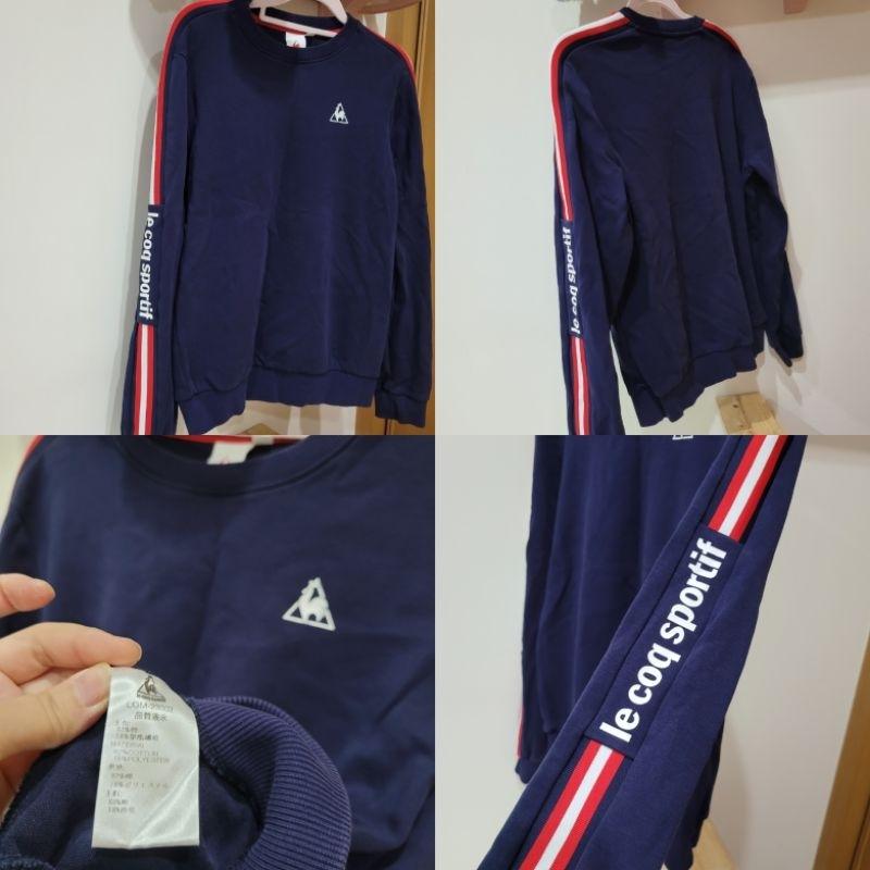 9成新女士 Le coq sportif  9成新寶利生藍色可愛狐狸 全新so dear灰色 L號長袖運動冬季上衣-細節圖2