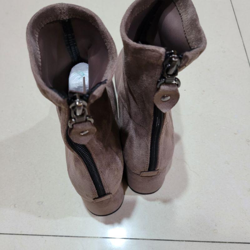 全新韓版短靴40號25cm貼腳踝大尺碼-細節圖4